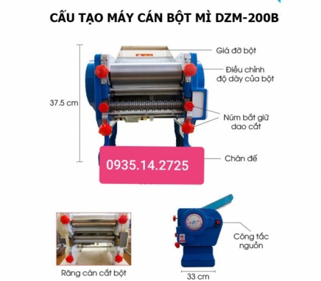 Máy cán bột mì - Công Ty TNHH SX TM DV Quang Phú